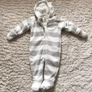 Old navy one piece fleece snow suit